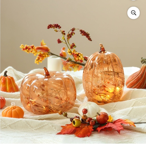 Blown Glass Pumpkins - Picture 1 of 10